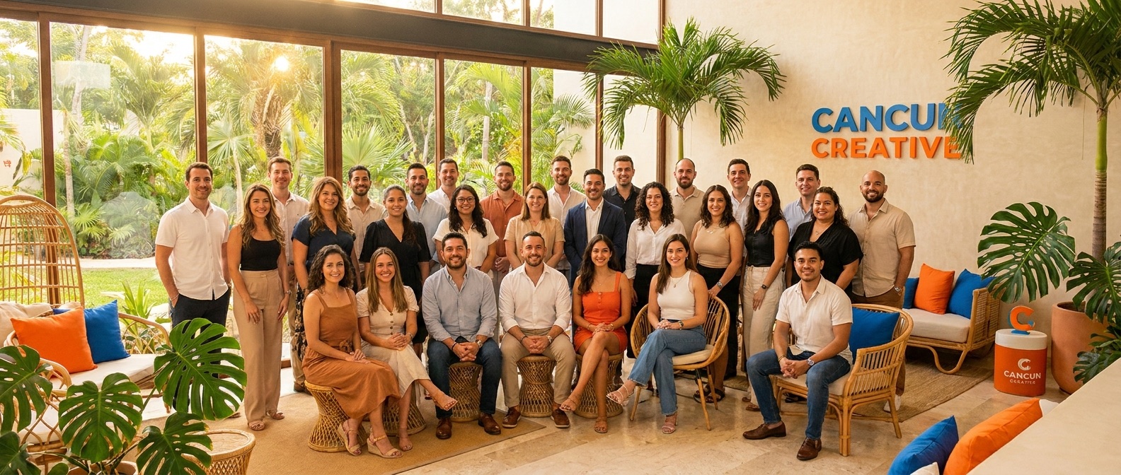 Equipo de la agencia Grupo Gurú en Cancún