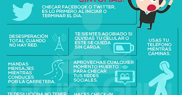 ¿Cómo saber si eres un adicto a las redes sociales? (infografía)