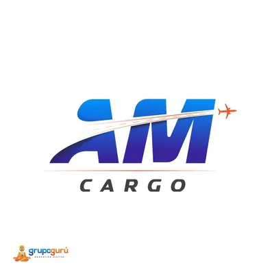 Logotipo diseñado por Grupo Gurú para AM Cargo