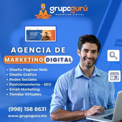 Agencia de marketing digital Grupo Gurú en Cancún